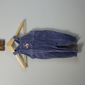 Blue Velvet Winnie the Pooh Overalls | 12 Months
